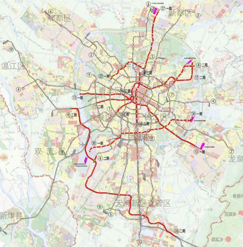 成都地铁最新线路图，城市脉络的新拓展